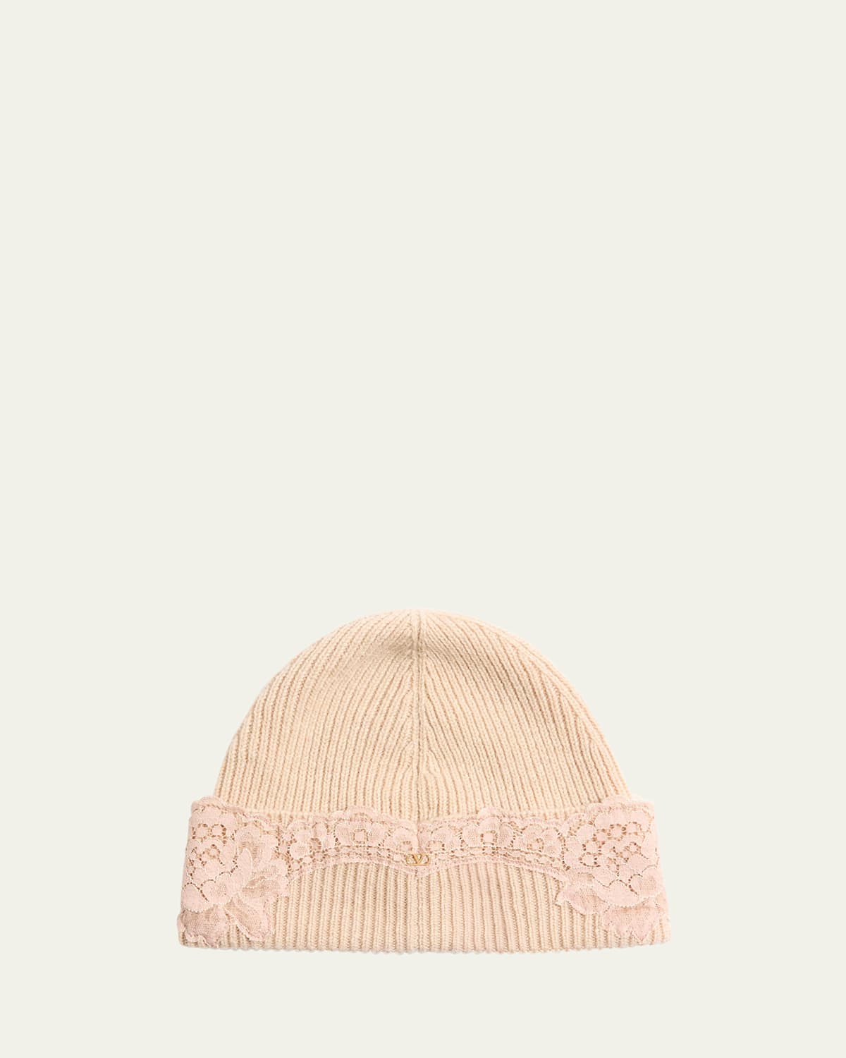 Valentino Garavani Vlogo Signature Cashmere & Lace Beanie