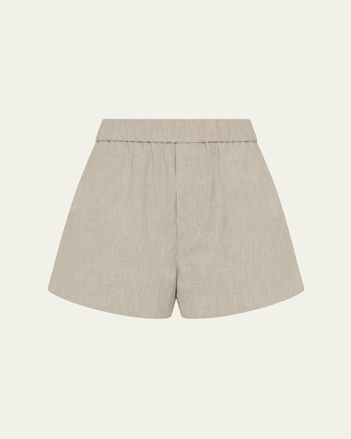 Sir Leone Gathered Shorts In White