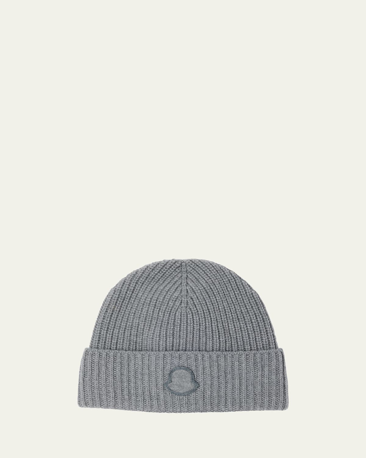 Moncler Cashmere Beanie In Gray