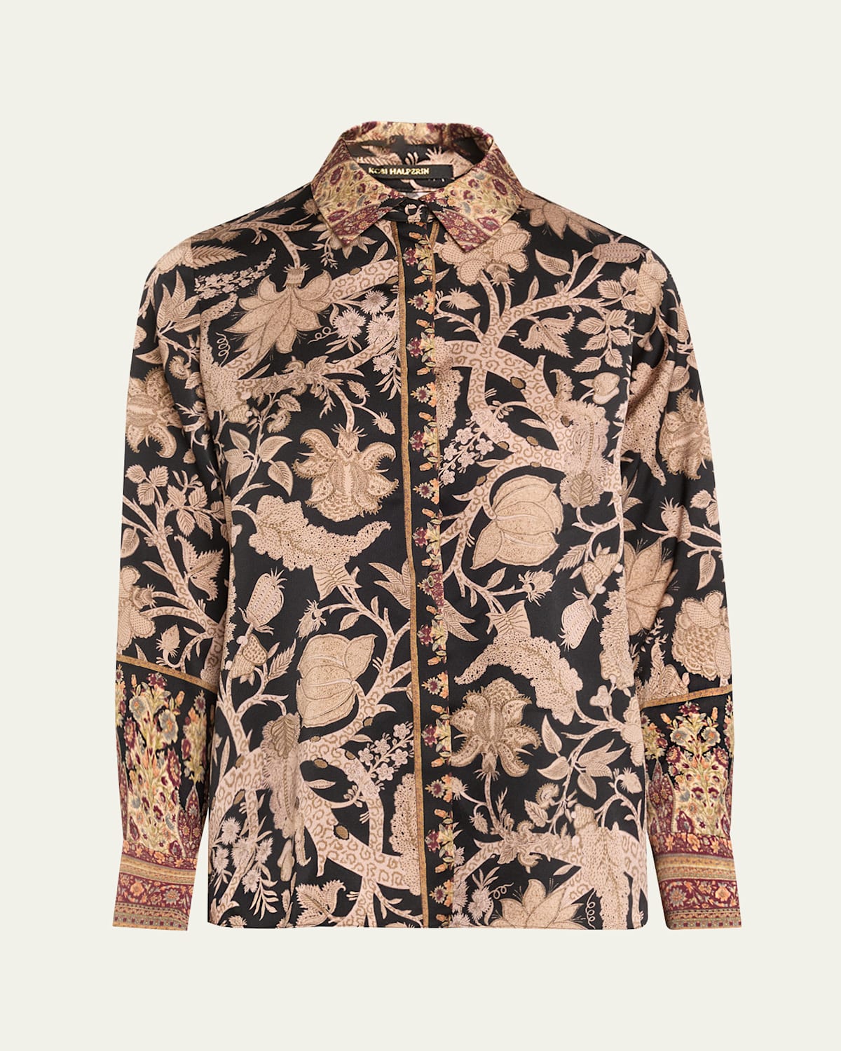 Kobi Halperin Hallow Floral Button-down Shirt In Multi