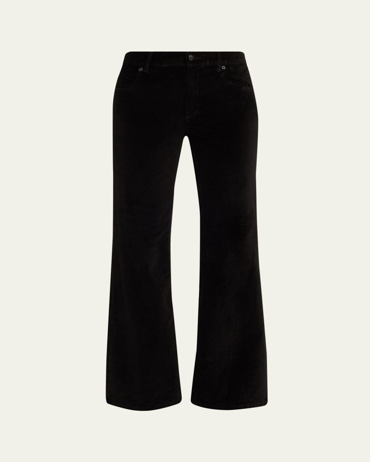 Kobi Halperin Ruby Straight-leg Stretch Cotton Pants In Black