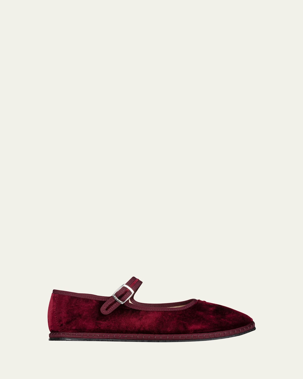 Vibi Venezia Velvet Mary Jane Ballerina Flats
