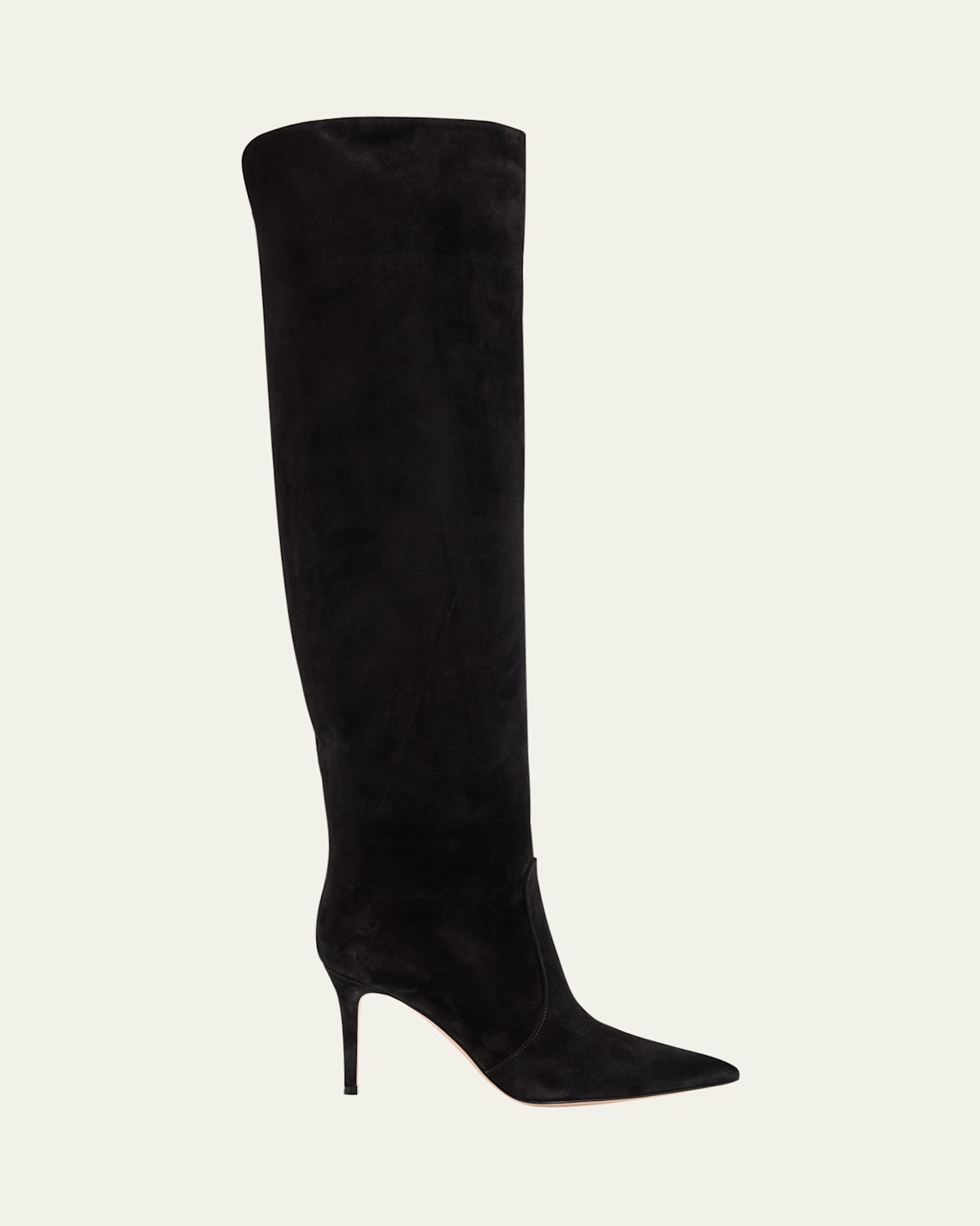 Gianvito Rossi Hansen Suede Pointed-toe Knee Boots In Multi