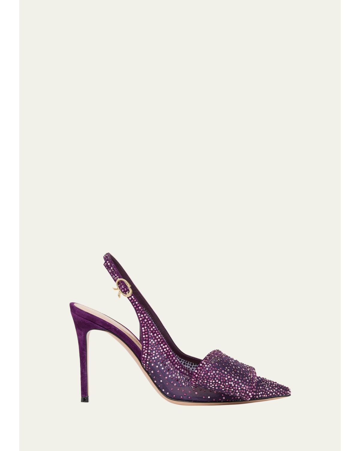 Crystal Organza Slingback