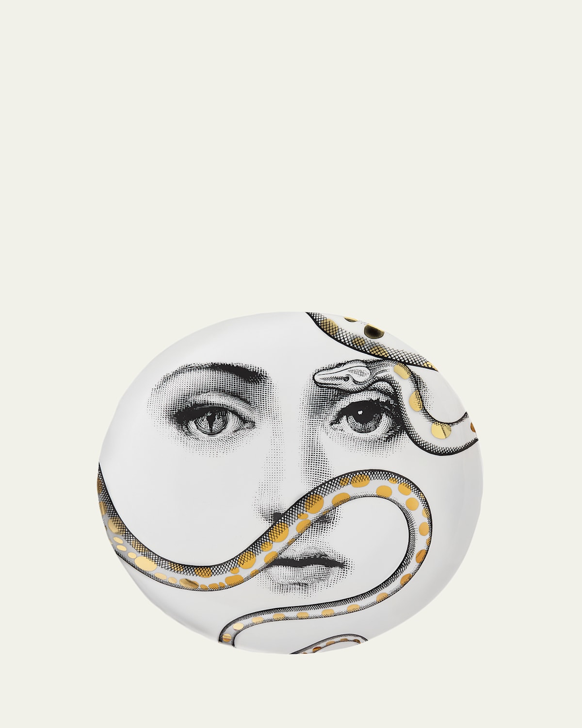 Fornasetti Tema E Variazioni No. 409 Wall Plate In Neutral