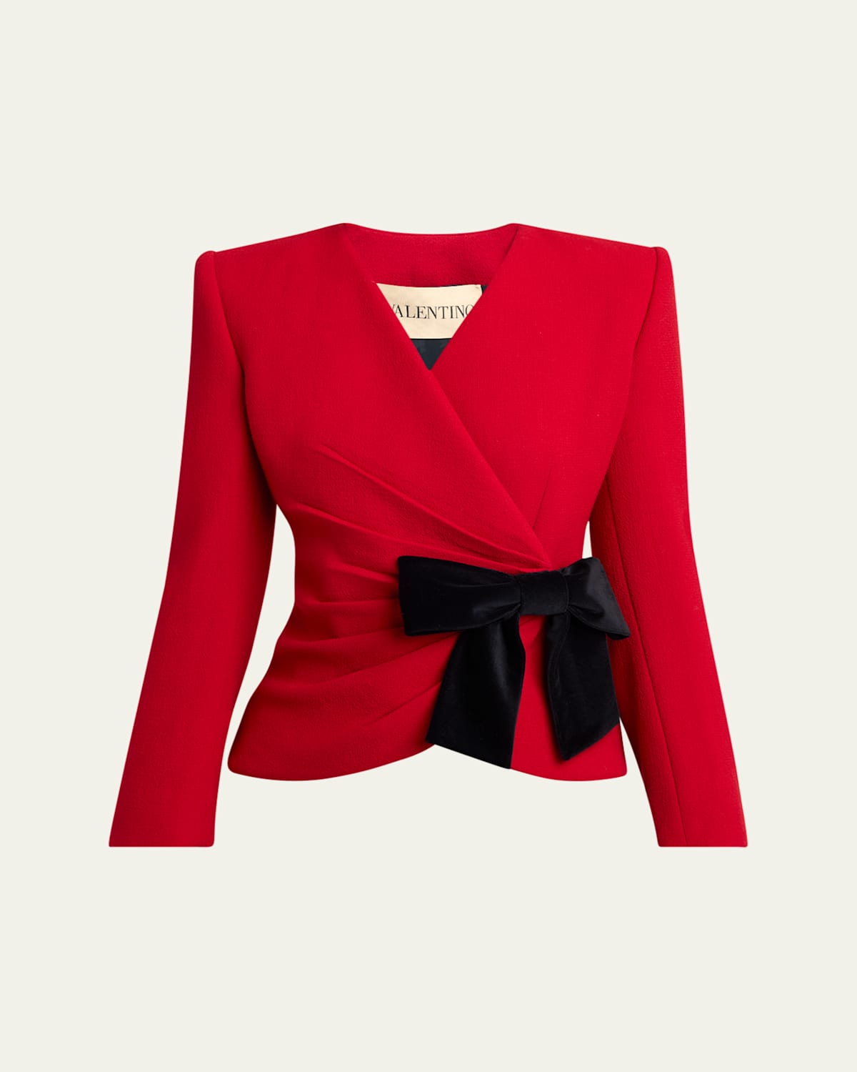 Valentino Bow Wrap Blazer Jacket