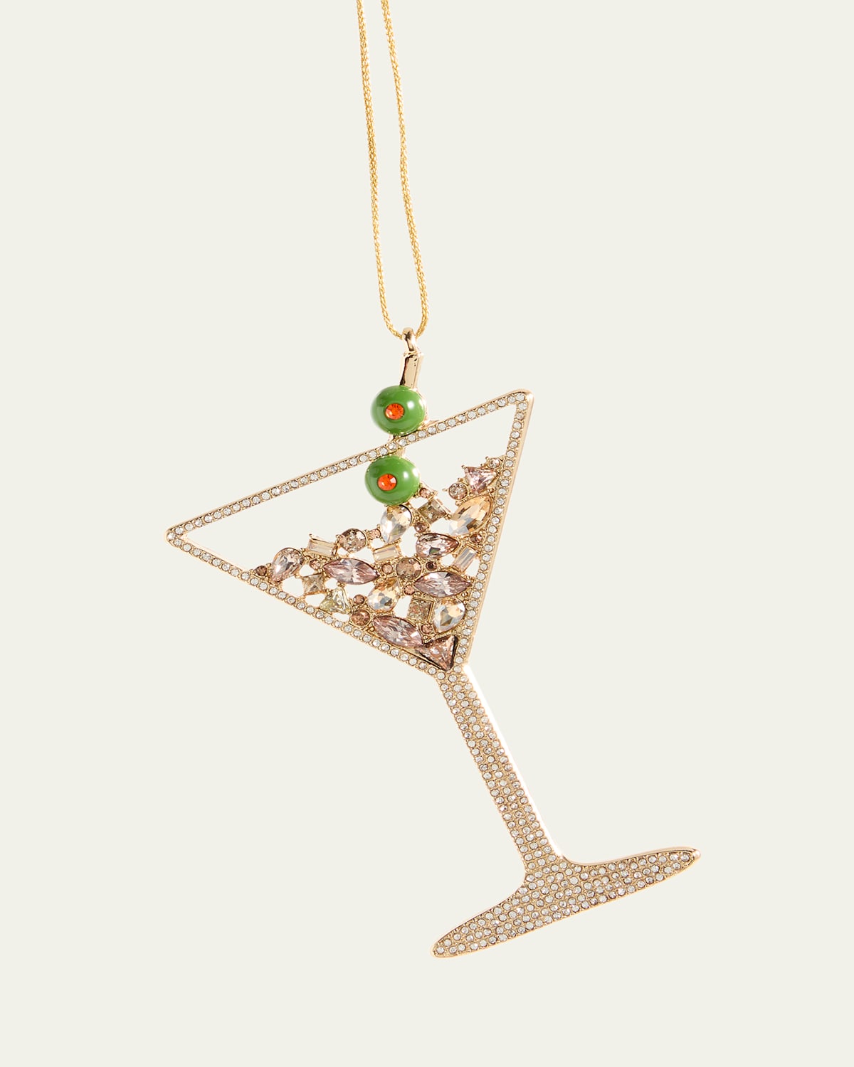 Baublebar Shaken Not Stirred Christmas Ornament In Gold