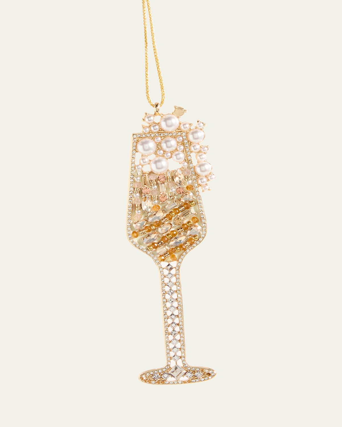 Baublebar Sip Sip Hooray Christmas Ornament In Gold