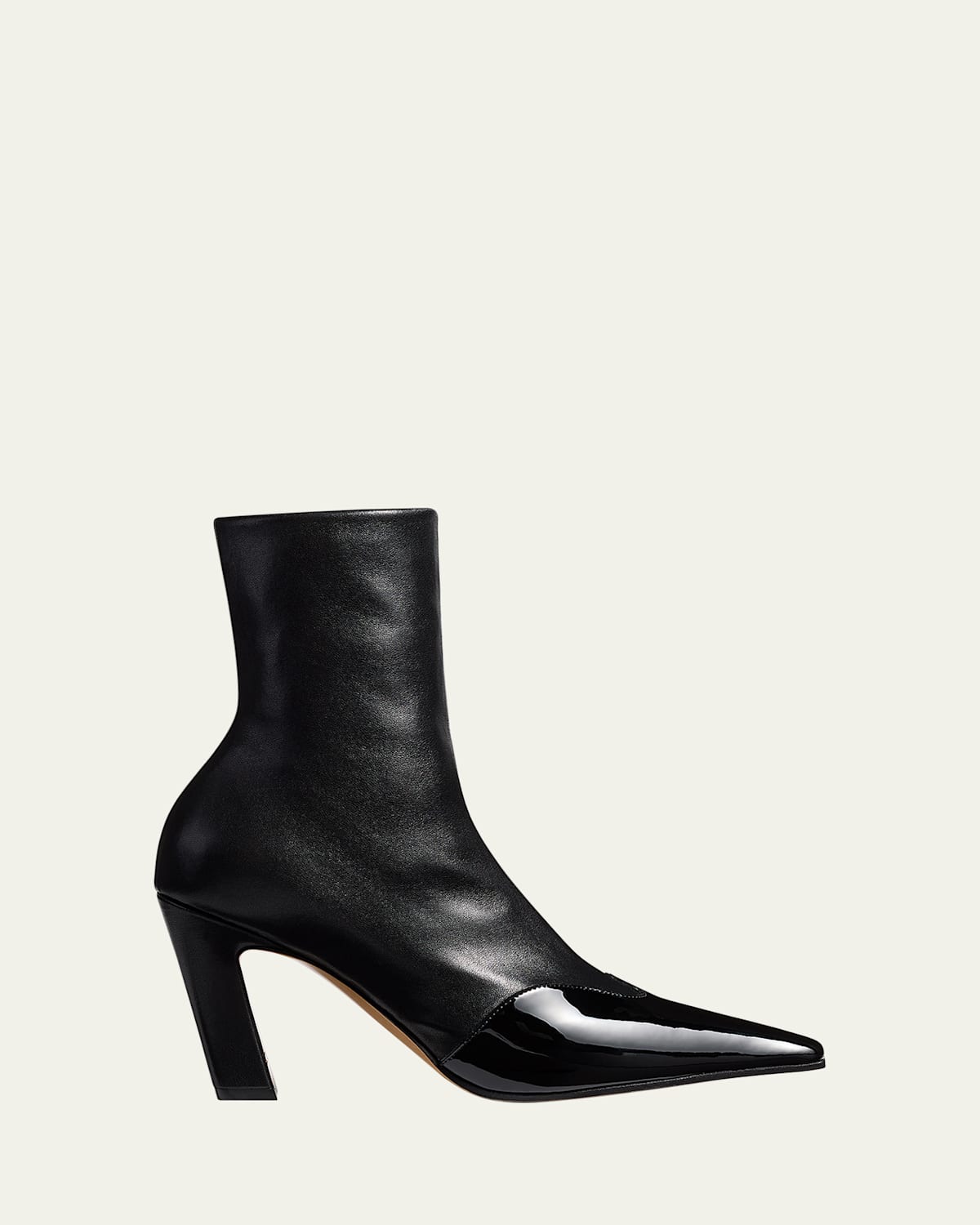 Khaite Nevada Patent-wingtip Ankle Boots In Multi