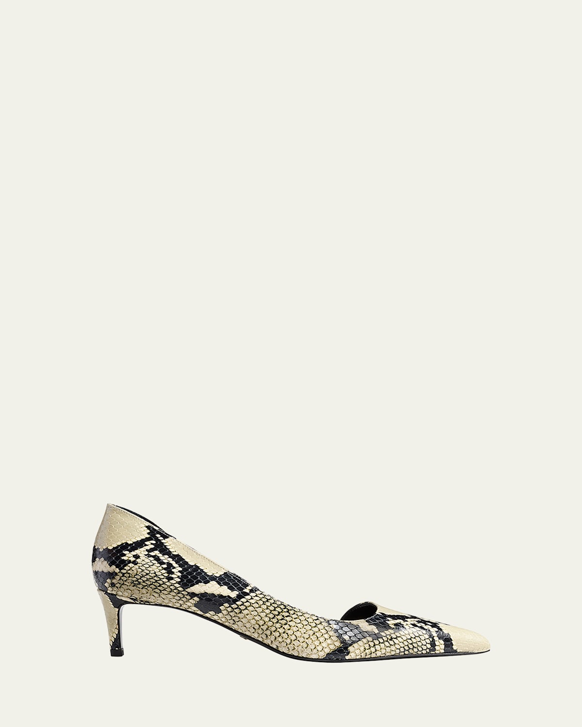 Khaite Jett Snake-effect Leather Pumps In Animal Print