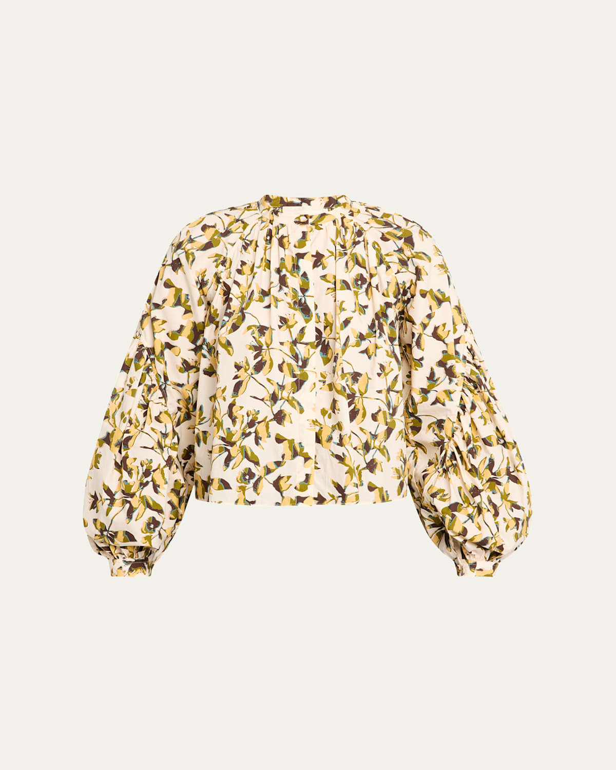 Ulla Johnson Rowena Long-sleeve Blouse In Neutral