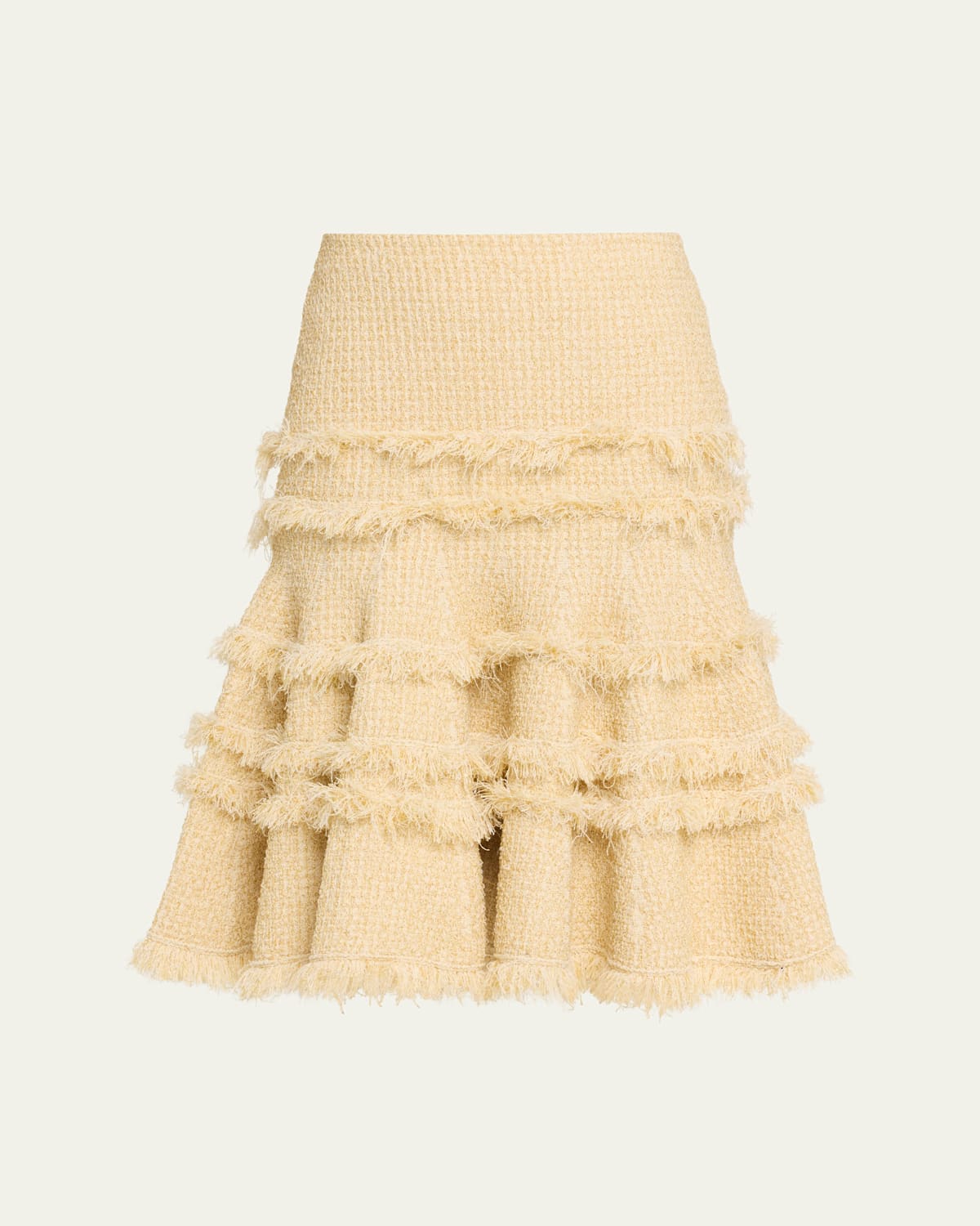 Ulla Johnson Andi Tweed High-rise Skirt In Neutral
