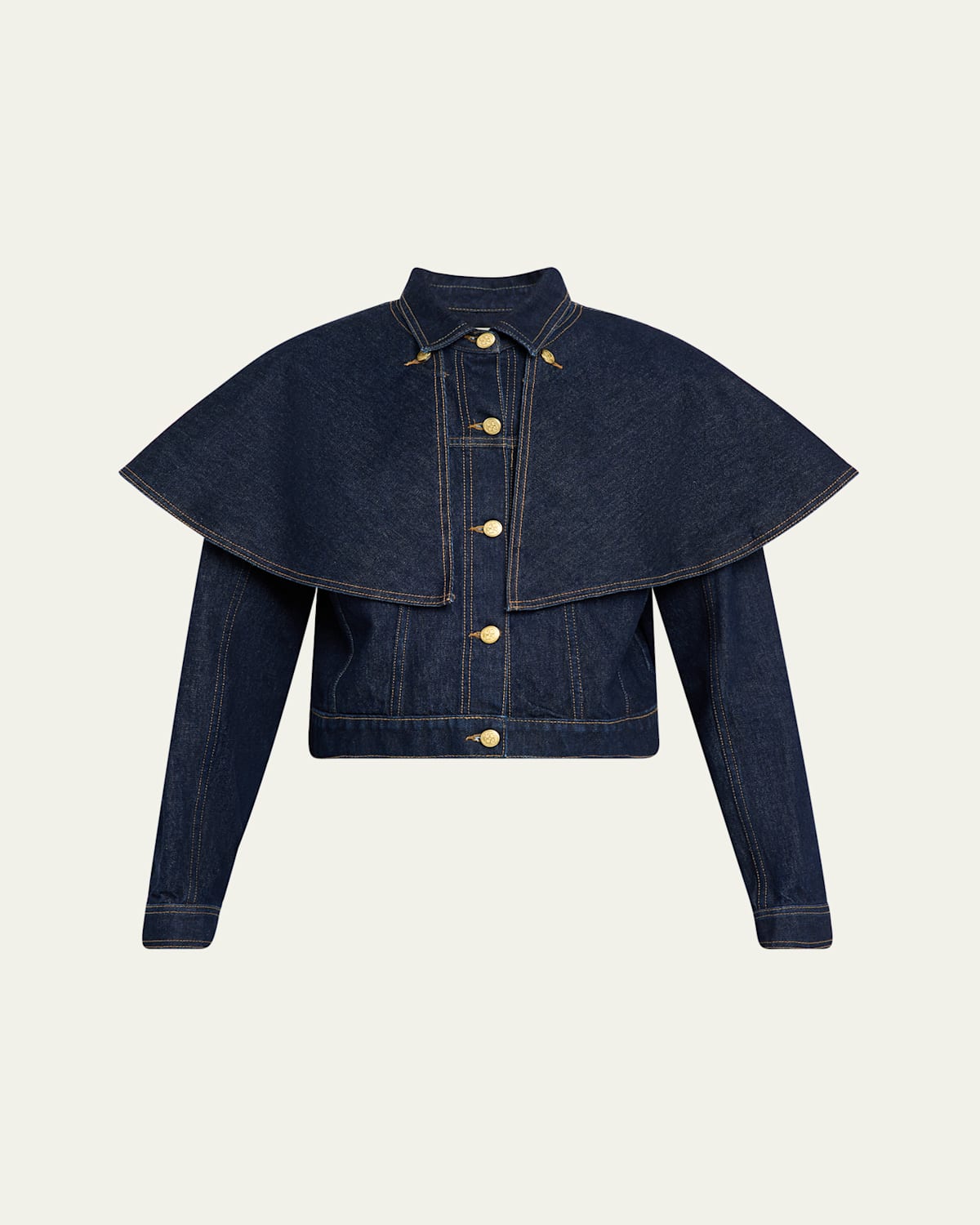 Ulla Johnson The Agata Denim Cape Jacket