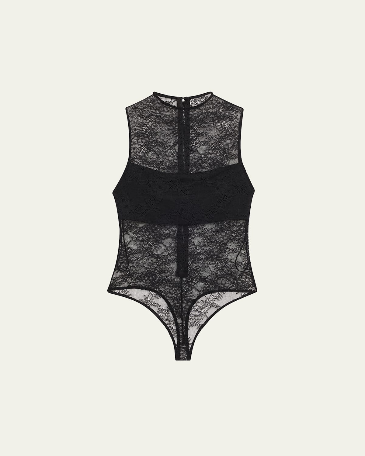 Alice And Olivia Nichol Lace Bodysuit