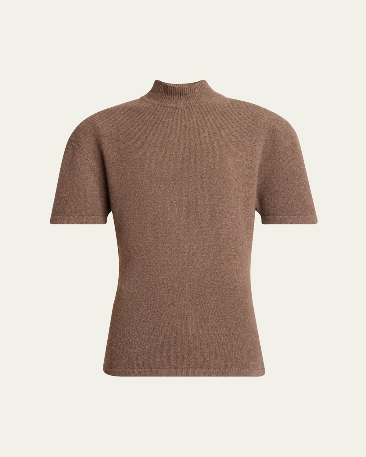 Jacquemus Womens Brown P La Maille Castagna High-neck Wool Top In Brown