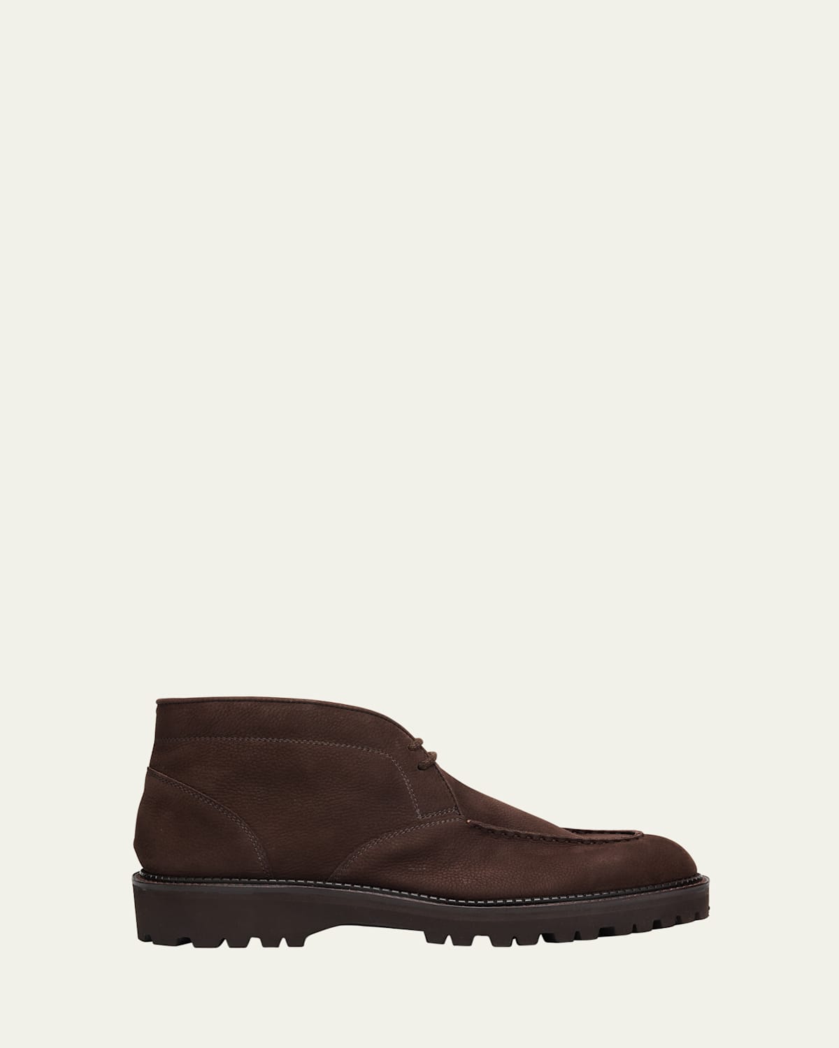 John Lobb Suede Desert Boots In Brown