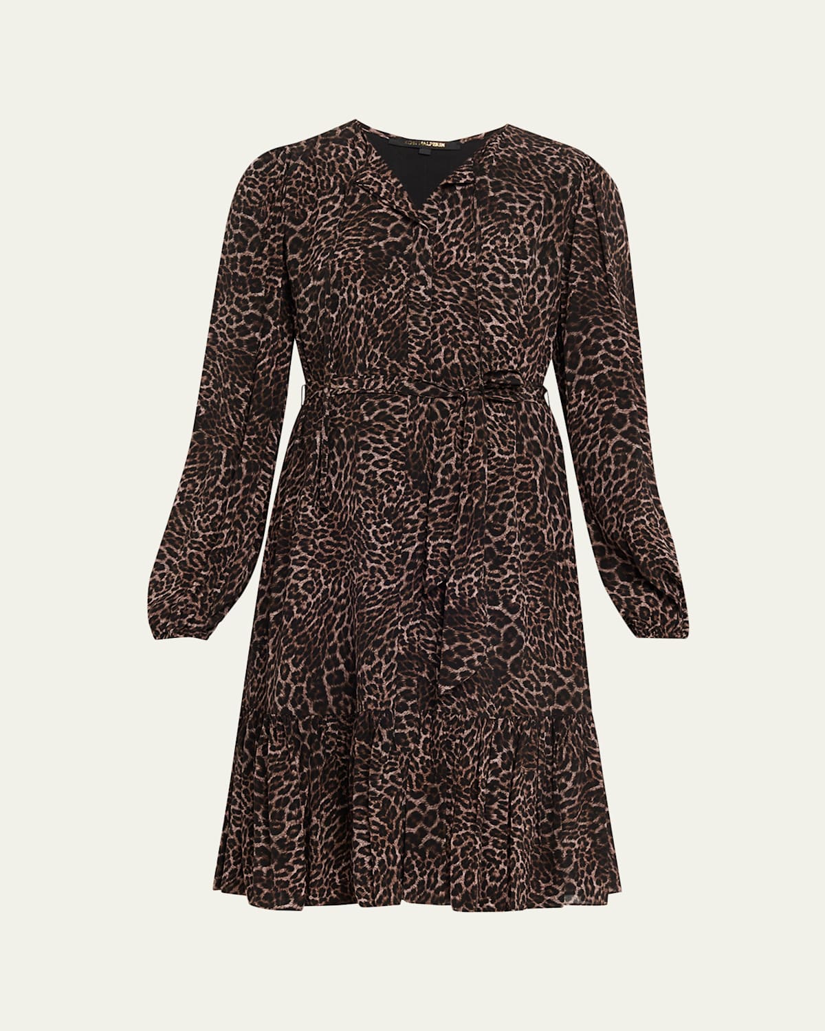 Kobi Halperin Cheryl Leopard-print Viscose Midi Dress In Brown