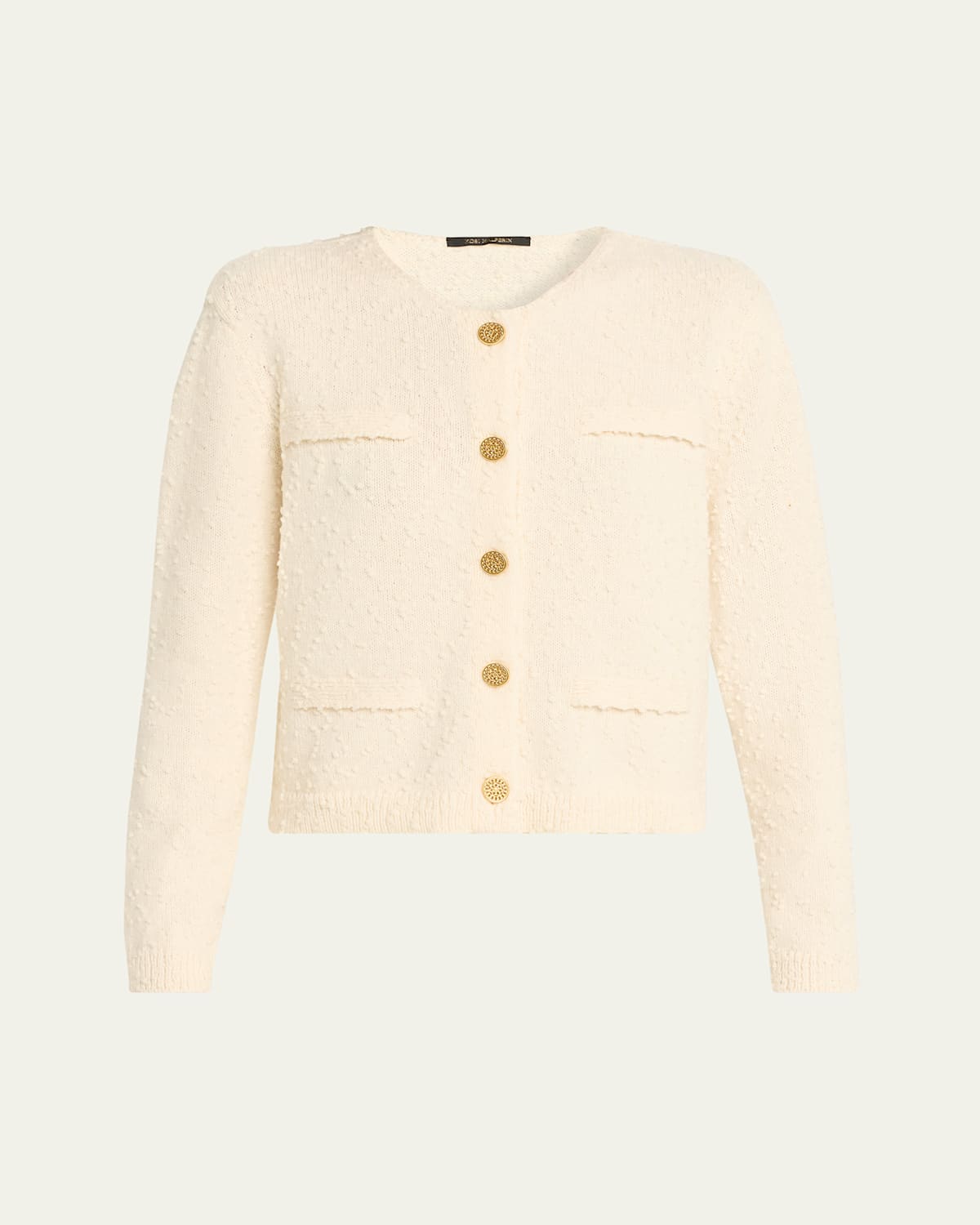 Kobi Halperin Richie Dotted Wool Knit Sweater In Neutral