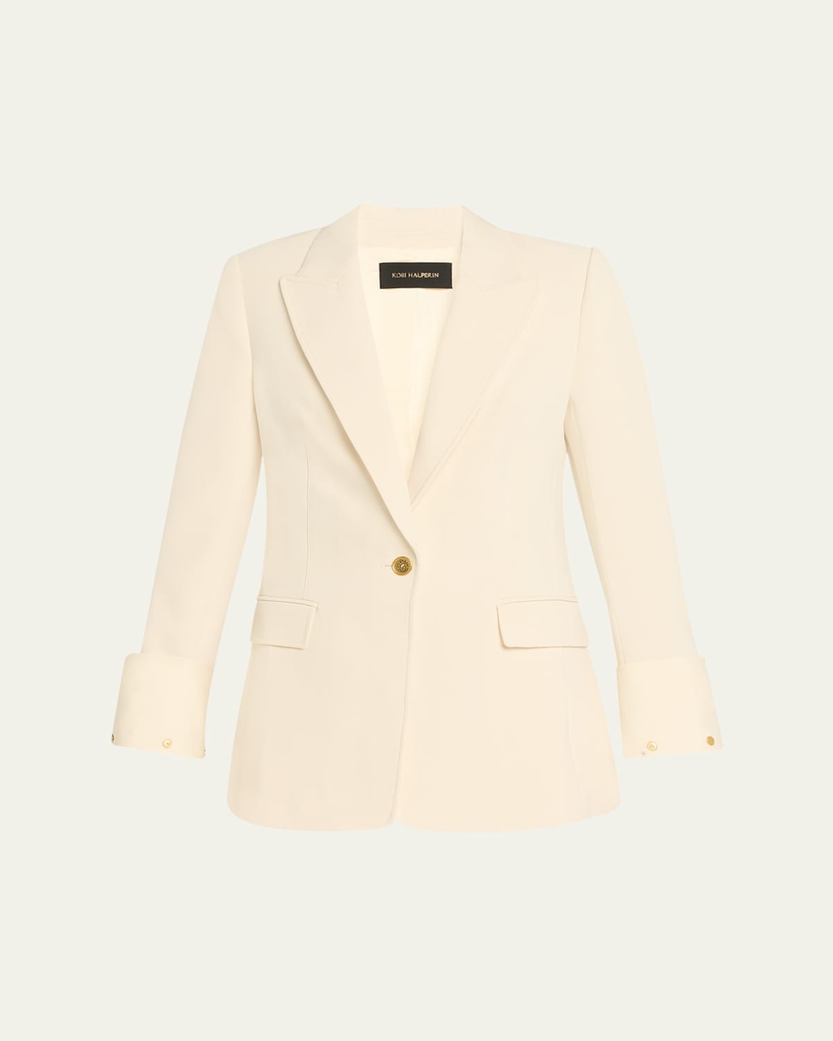 Kobi Halperin Bella Cuffed Single-button Jacket In Neutral