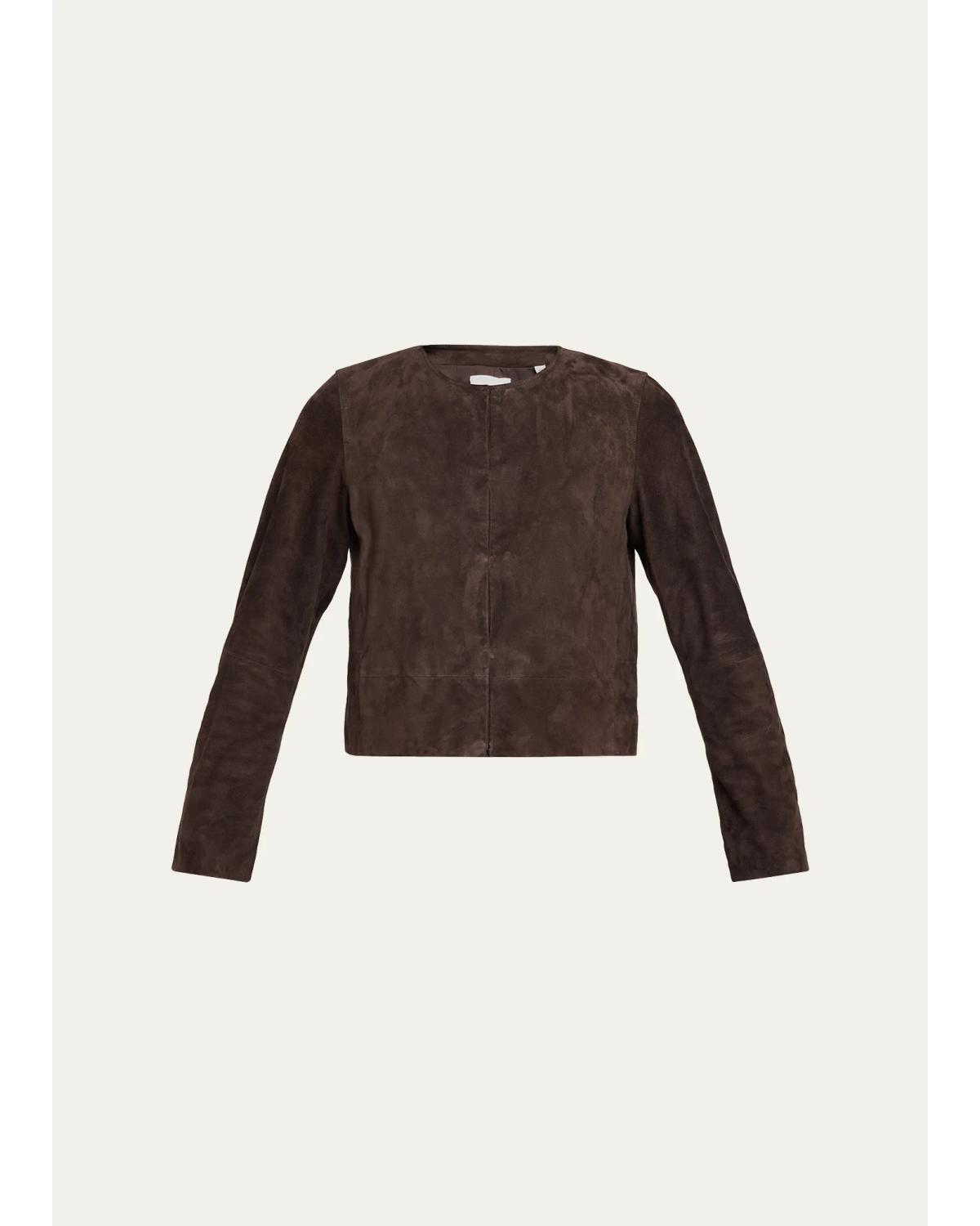 Cropped Suede Jacket