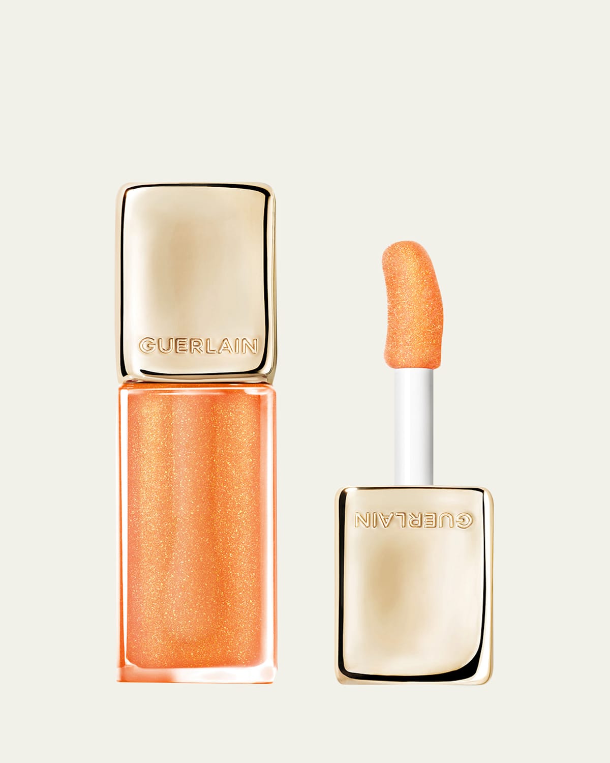 Guerlain Limited Edition Holiday Kisskiss Bee Glow Lip Oil - Sparkling Peach In Orange