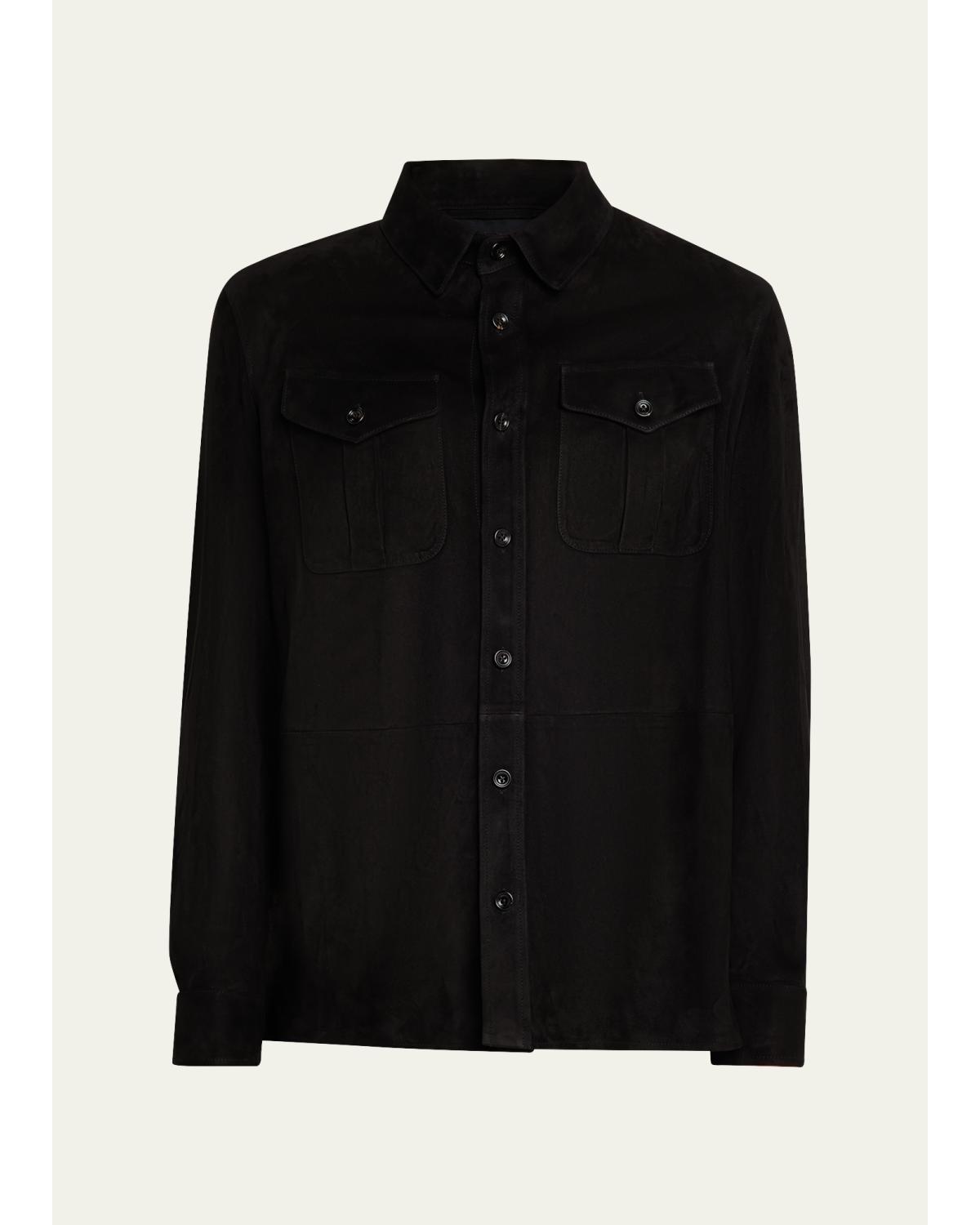 Men'S Suede Overshirt