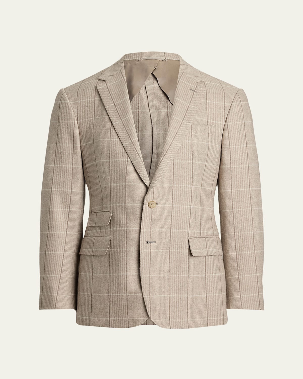 Ralph Lauren Men's Kent Wool, Silk, And Cashmere Check Sport Coat In Brown
