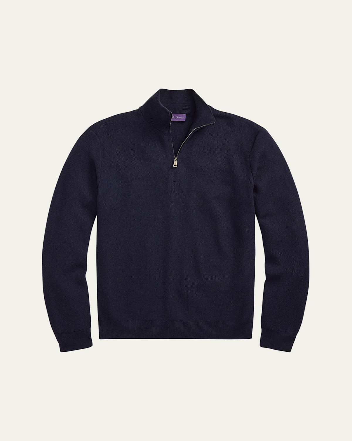 Ralph Lauren Purple Label Men's Wool Half-Zip Polo Sweater
