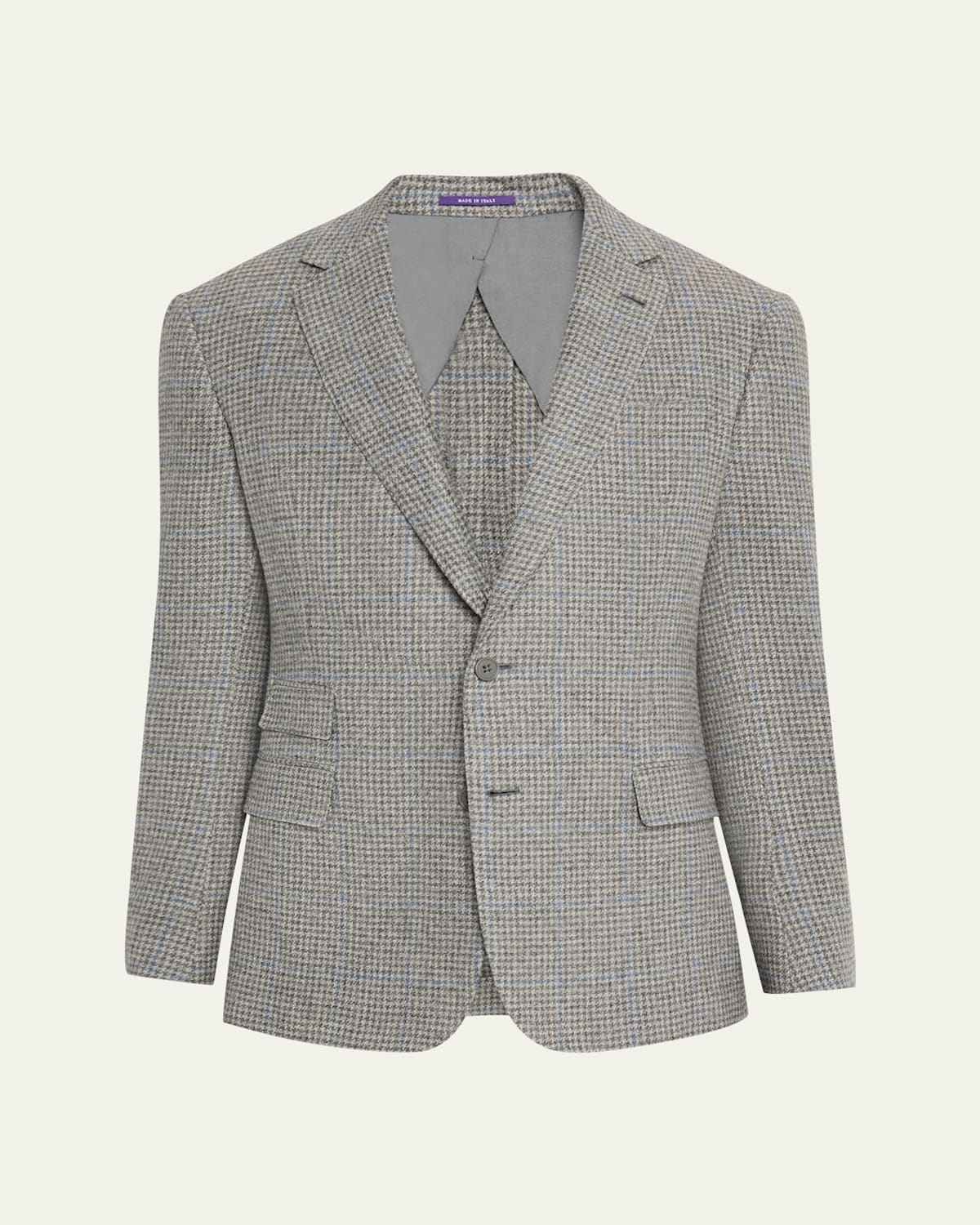 Ralph Lauren Men's Houndstooth Two-button Sport Coat In Gray