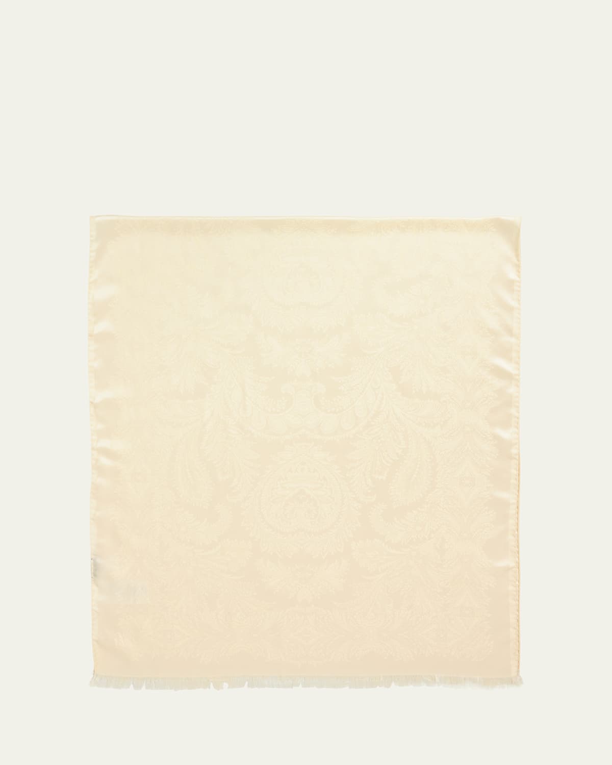 Etro Boheme Silk & Wool Scarf In White