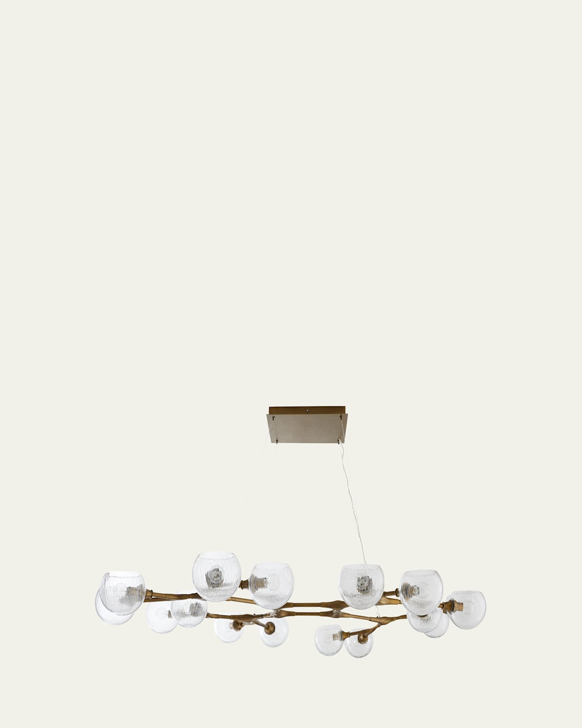 Arteriors Mahowald 70" 16-light Fixed Chandelier In Gold