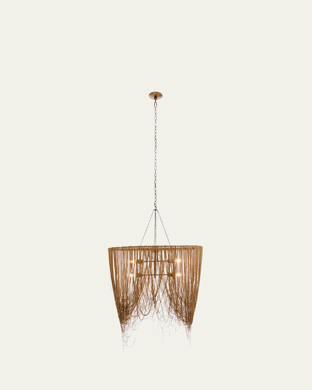 Arteriors Layla 36" 4-light Chandelier In Gold