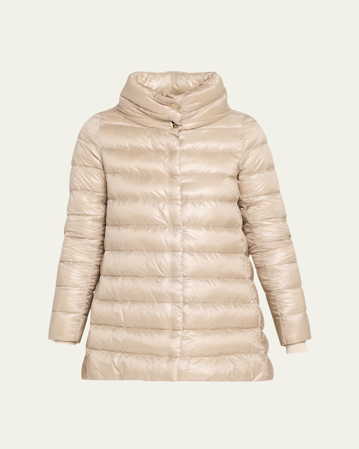 Herno Amelia Ultra-light A-line Down Jacket In White