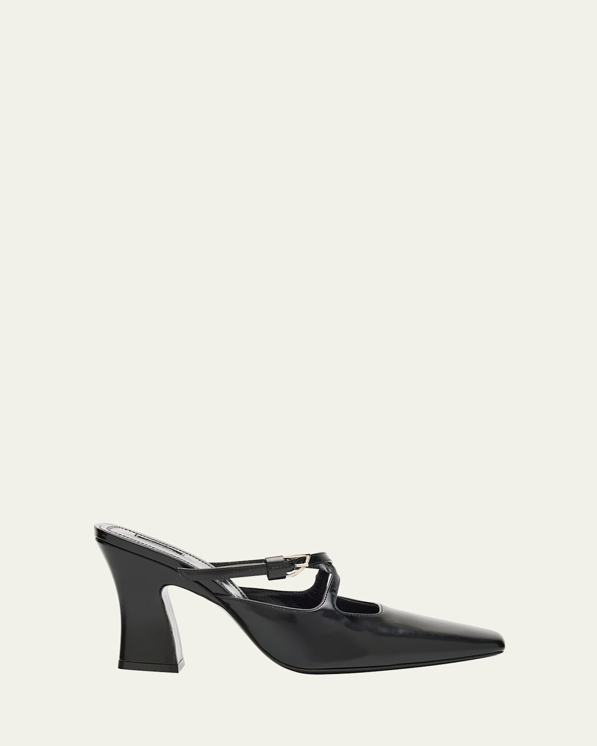 Nodaleto Nodstalgia Grace Leather Mule Pumps In Black