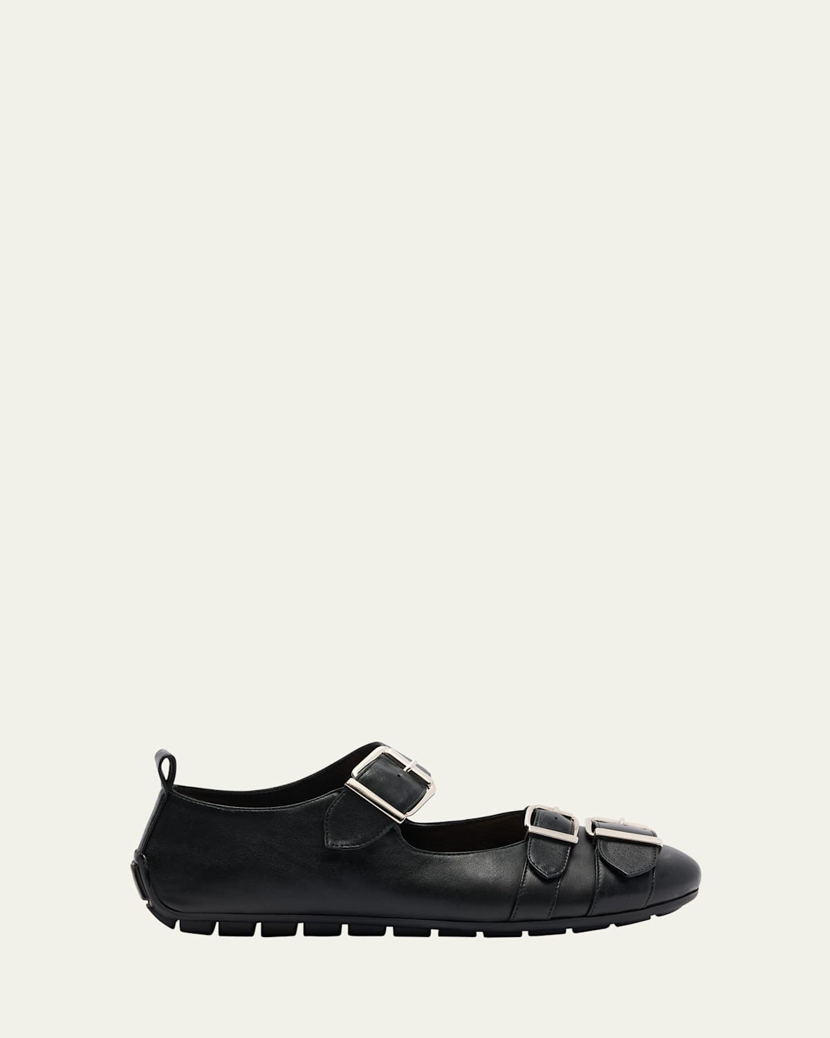 Simone Rocha Double-buckle Ballet Flats In Black