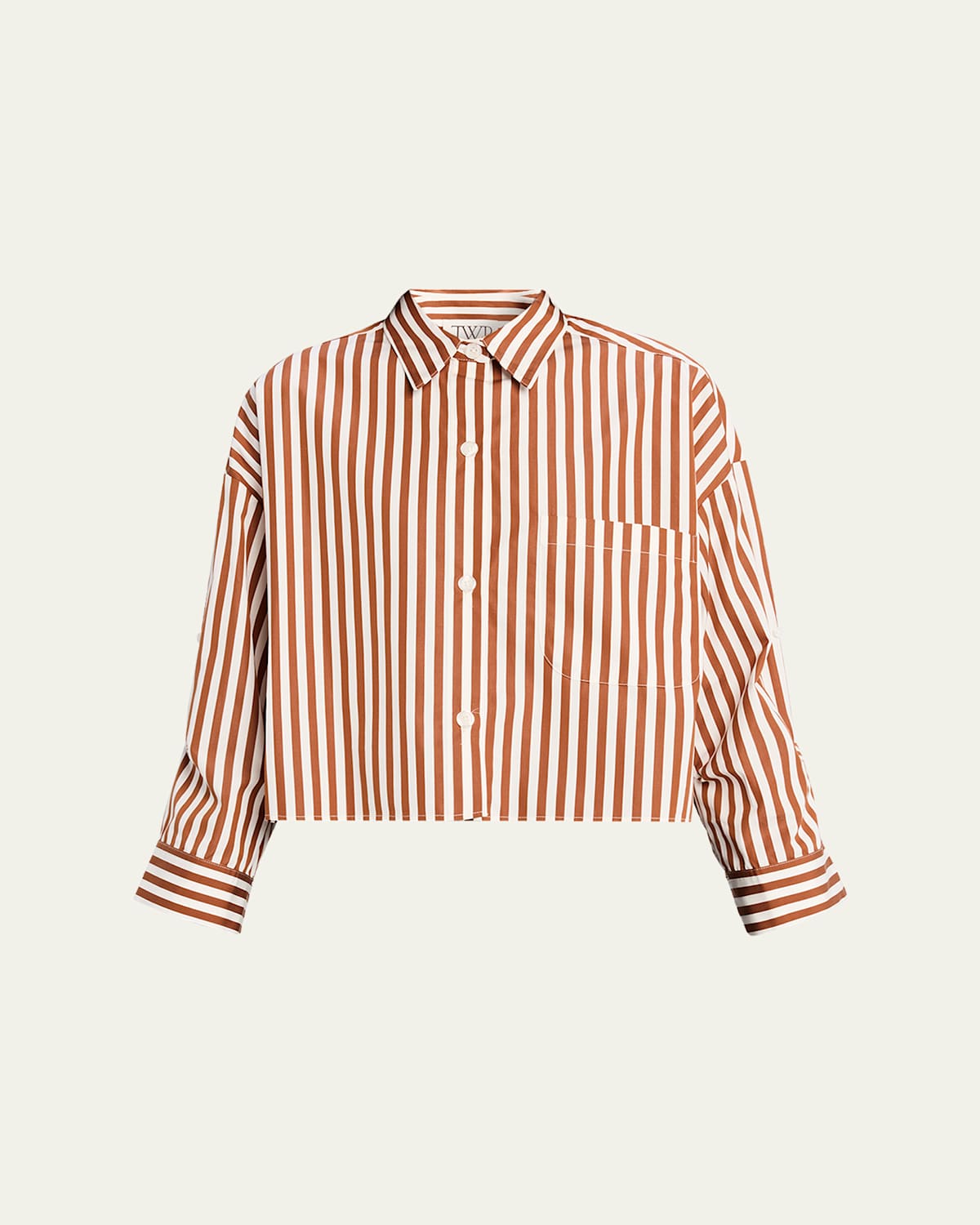 Twp Next Ex Striped Button-front Shirt In Multi
