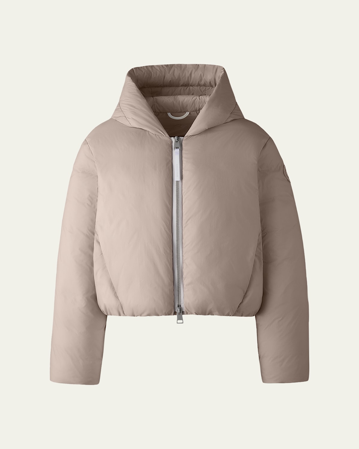 Canada Goose Elba Hooded Down Puffer Jacket In Gray