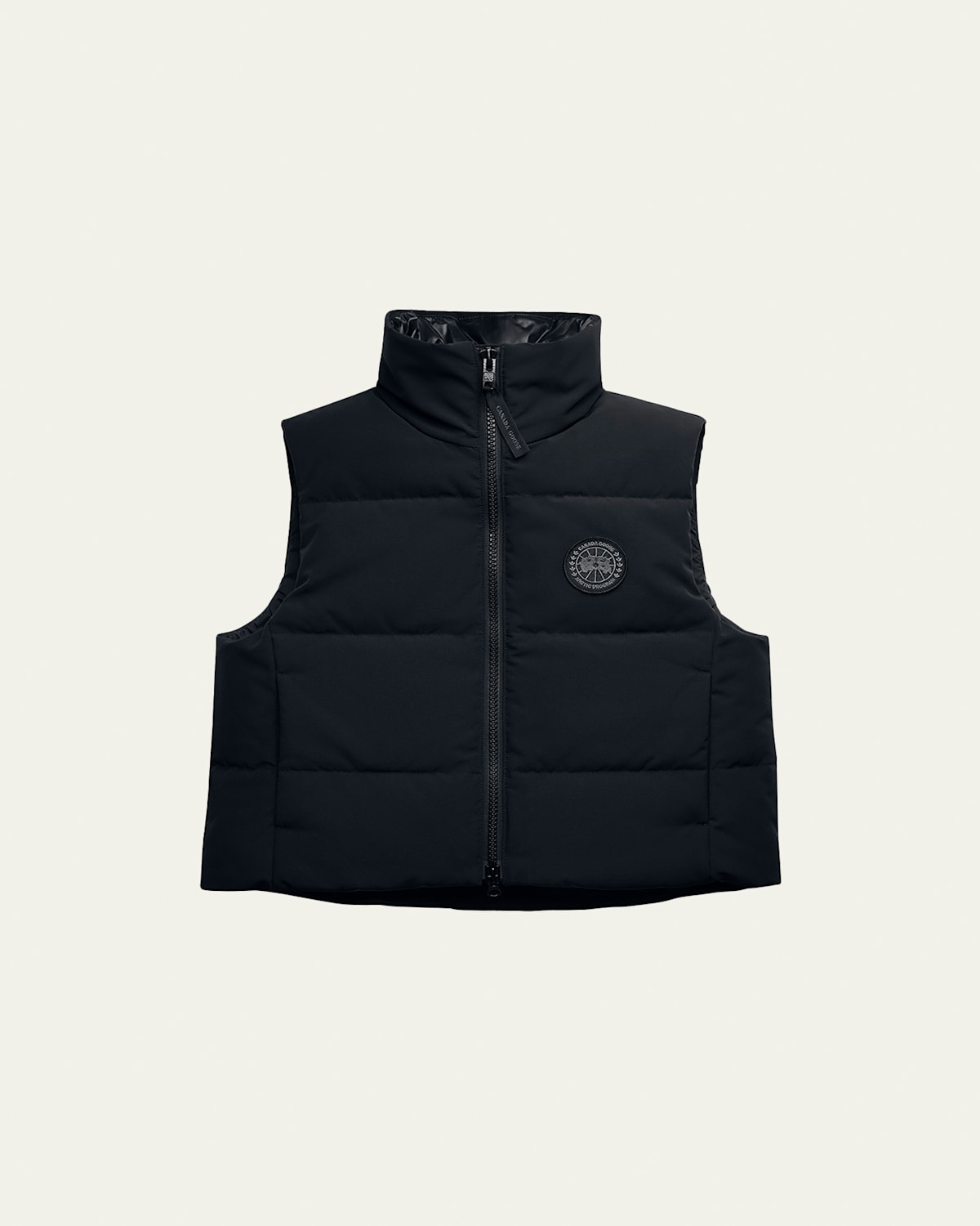 Canada Goose Grandview Cropped Down Vest In Black