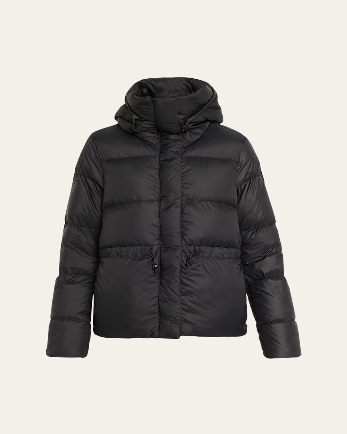 Canada Goose Montgomery Hooded Down Puffer Jacket In Black