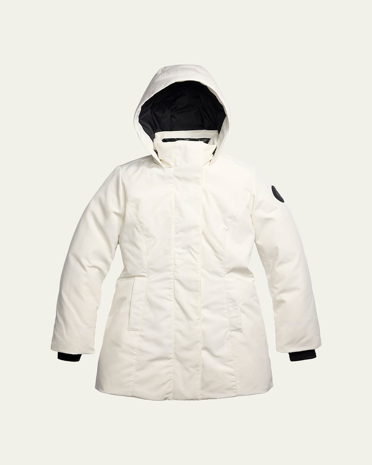 Canada Goose Leslie Hooded Down Parka In White