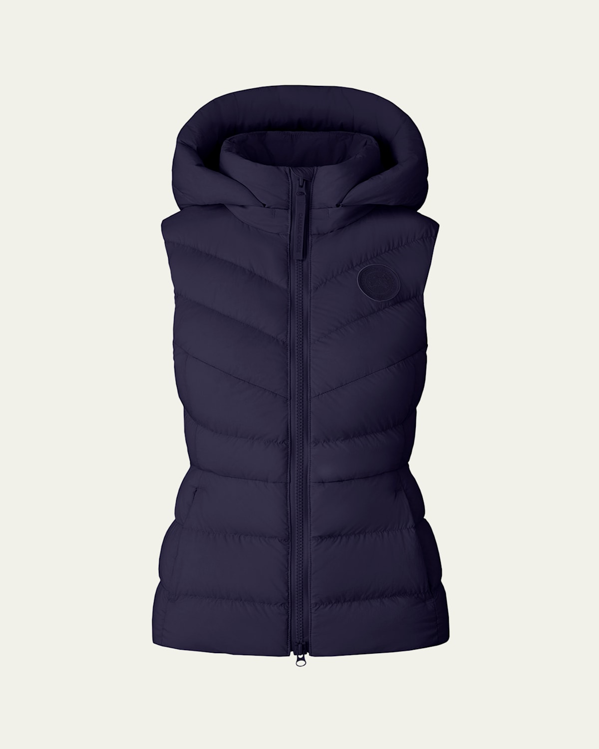Canada Goose Clair Hooded Down Puffer Vest In Purple