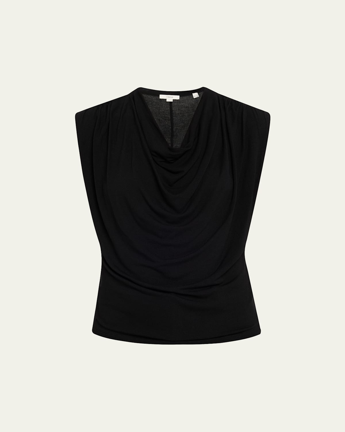Draped Cowl-Neck Top