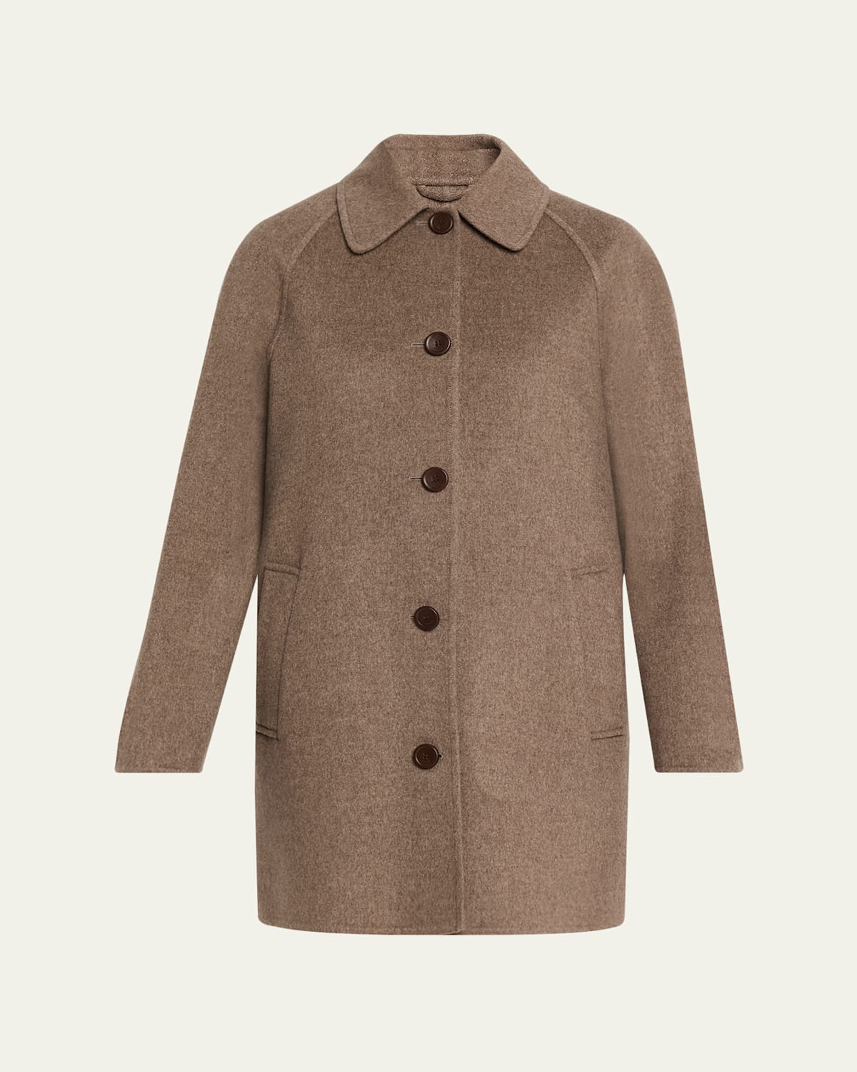 Loro Piana Colby Cashmere Single-breasted Trench Coat In Orange