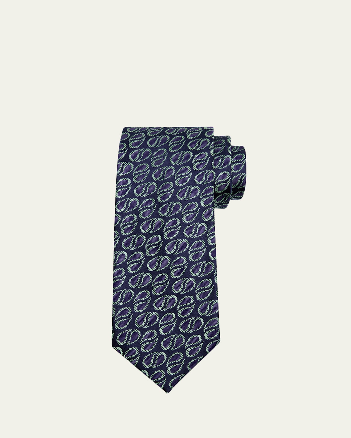 Charvet Men's Textured Raindrop Silk Tie | Thumbnail 4