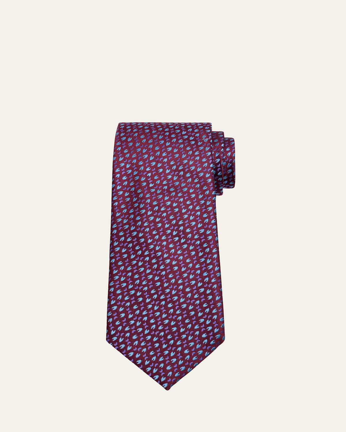 Charvet Men's Petite Crescent Silk Tie
