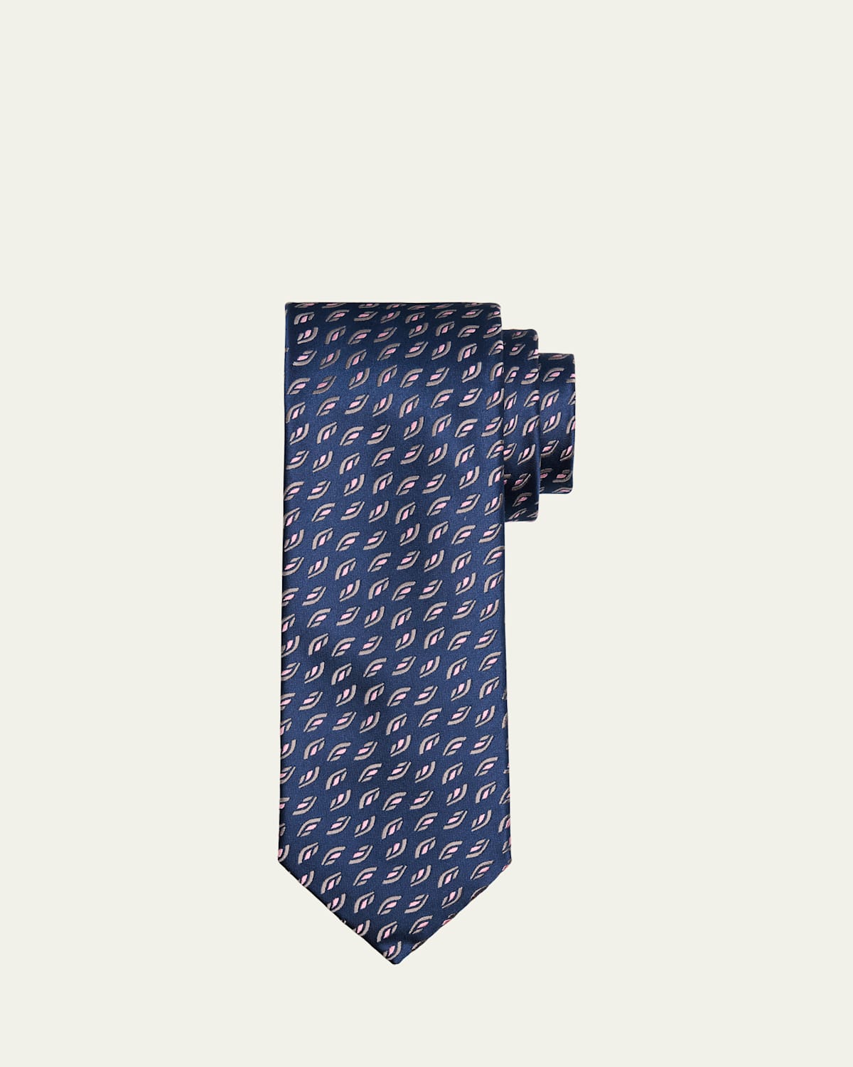 Charvet Men's Petite Bouquet Silk Tie In Blue