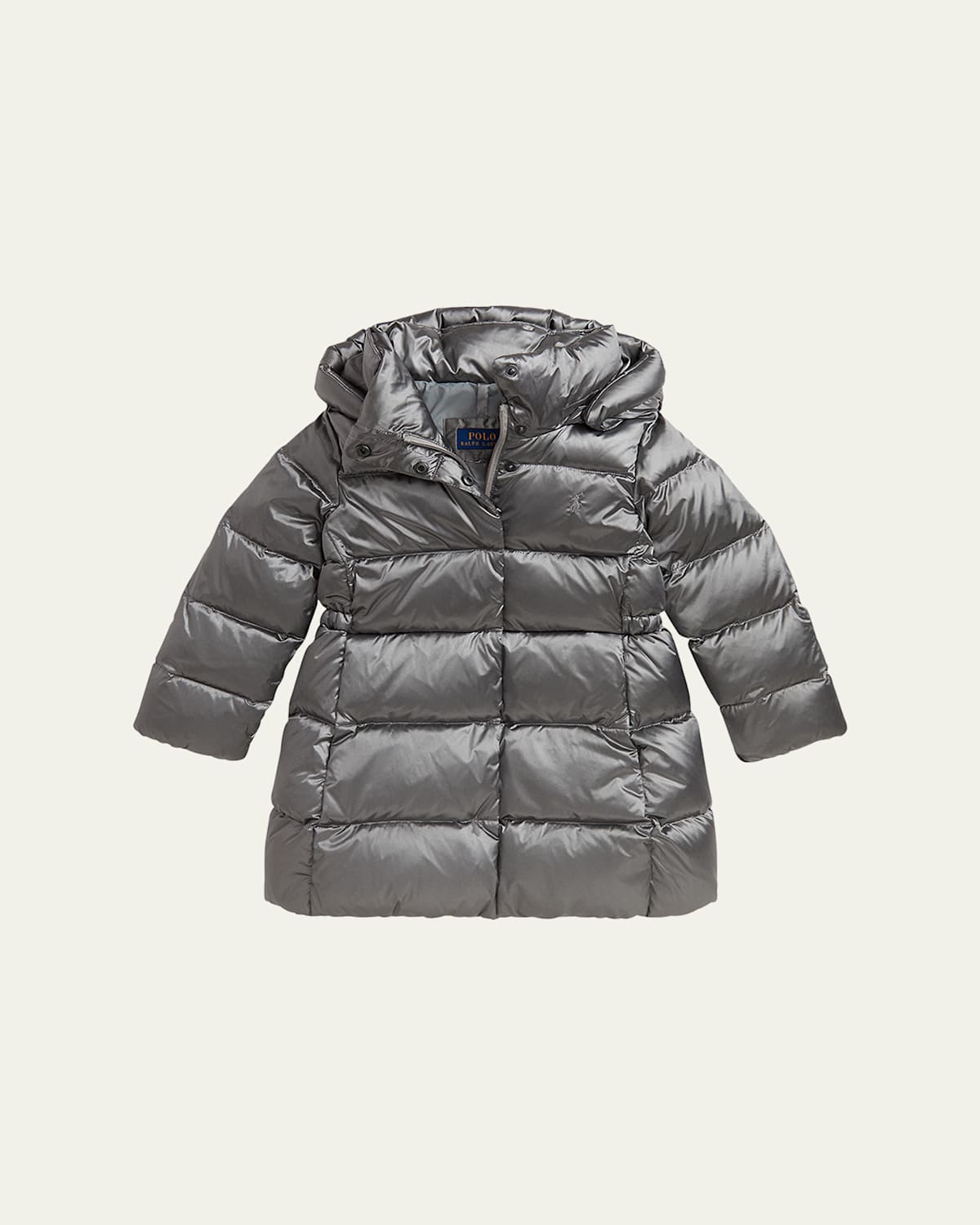 Ralph Lauren Kids' Girl's Celia Metallic Nylon Puffer Down Jacket