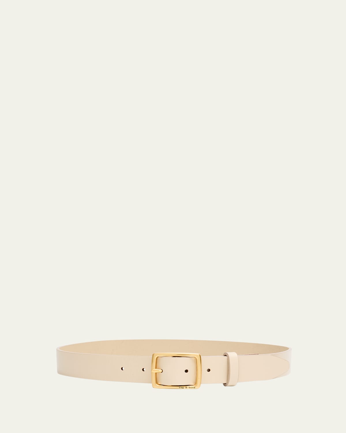 Rag & Bone Leather Boyfriend Belt In Neutral