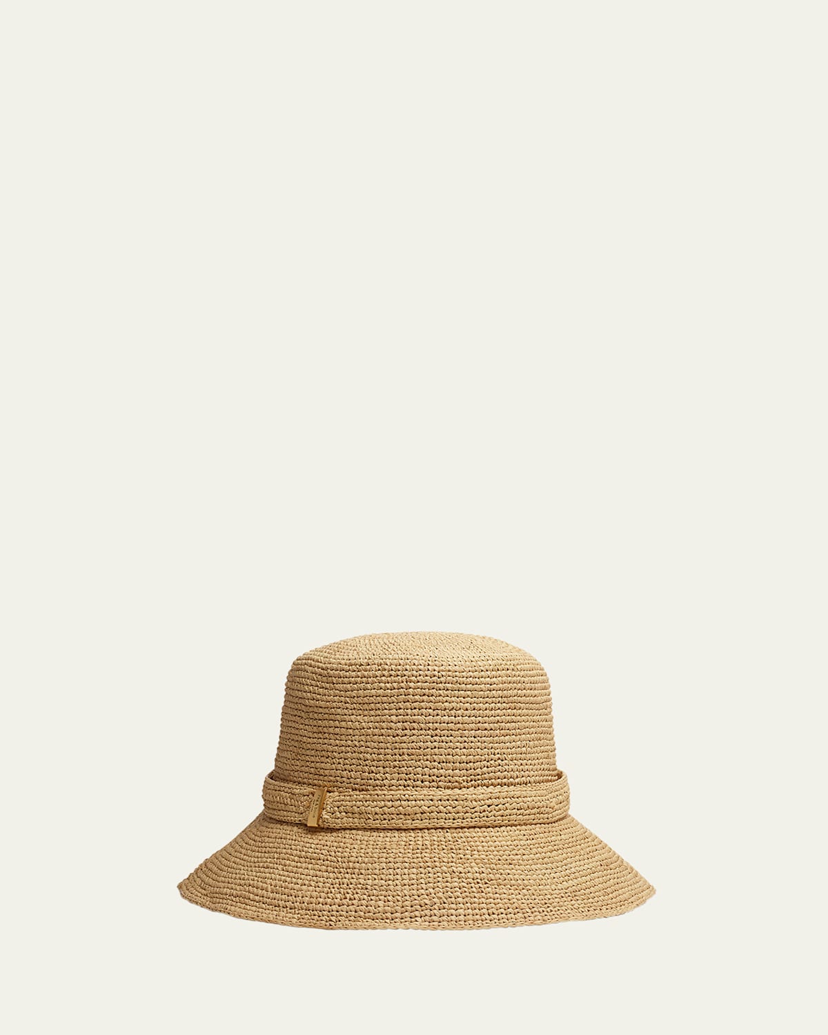 Rag & Bone Lela Raffia Rollable Bucket Hat In Neutral
