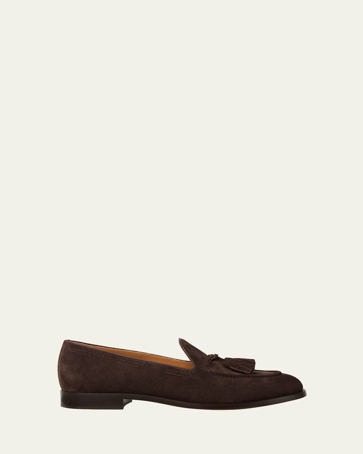 Loro Piana Men's Serge Suede Tassel Loafers In Brown